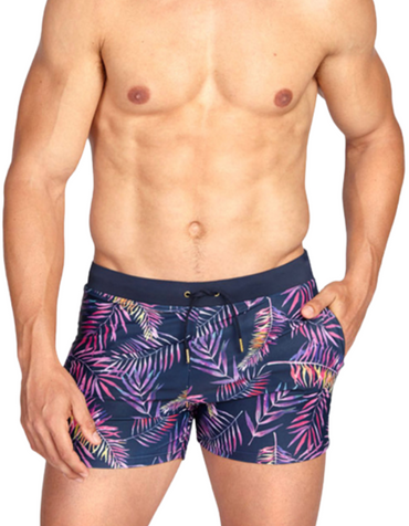 SHOPIQAT Zip Swim Shorts