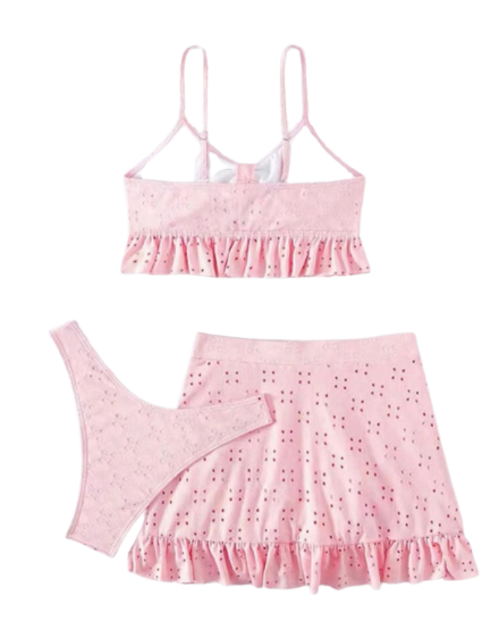 SHOPIQAT Ruffle Hem Two-Piece Set