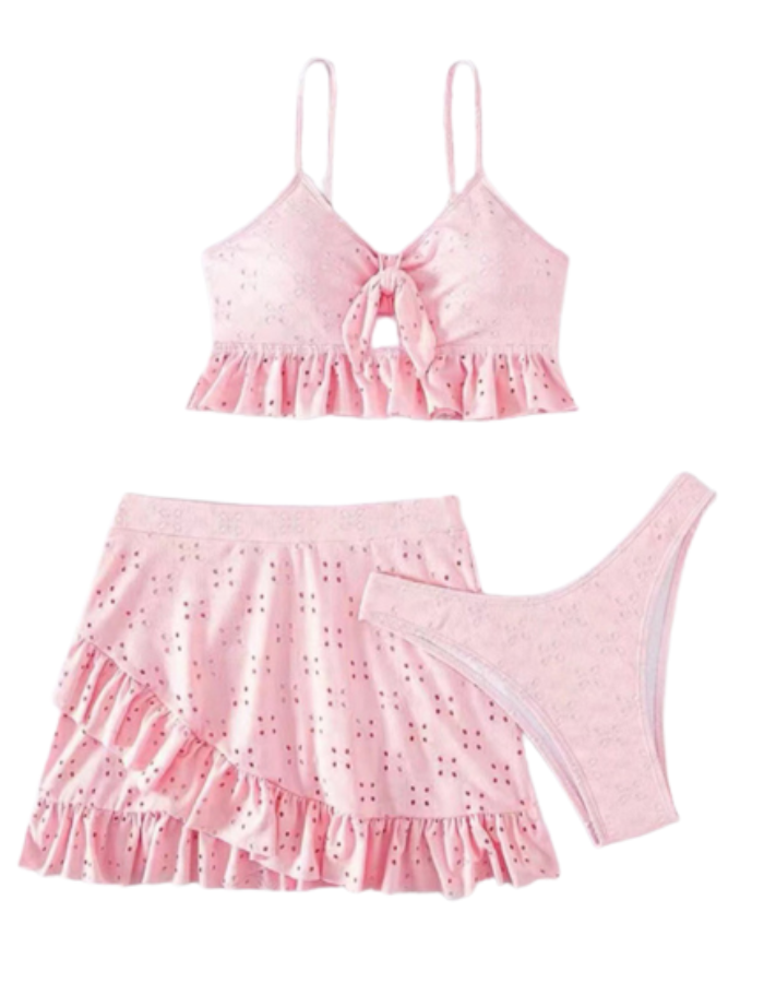 SHOPIQAT Ruffle Hem Two-Piece Set
