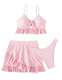 SHOPIQAT Ruffle Hem Two-Piece Set