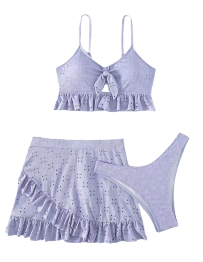 SHOPIQAT Ruffle Hem Two-Piece Set