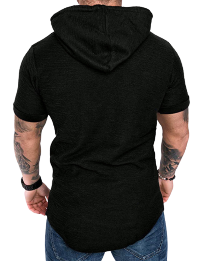 SHOPIQAT Short-Sleeved Hoodie