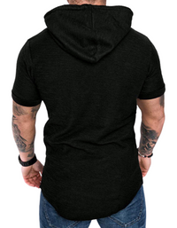 SHOPIQAT Short-Sleeved Hoodie