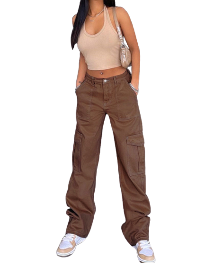 SHOPIQAT Denim Semi-Elastic Pants - Premium  from shopiqat - Just $11.900! Shop now at shopiqat