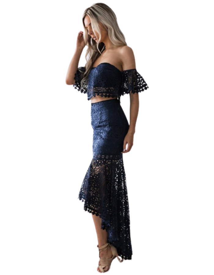 SHOPIQAT Casual Fashion Lace Suit Dress - Premium  from shopiqat - Just $7.500! Shop now at shopiqat