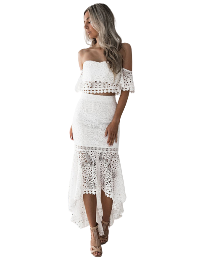 SHOPIQAT Casual Fashion Lace Suit Dress - Premium  from shopiqat - Just $7.500! Shop now at shopiqat