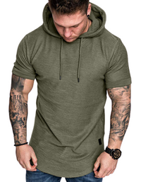 SHOPIQAT Short-Sleeved Hoodie