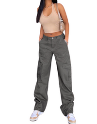 SHOPIQAT Denim Semi-Elastic Pants - Premium  from shopiqat - Just $11.900! Shop now at shopiqat