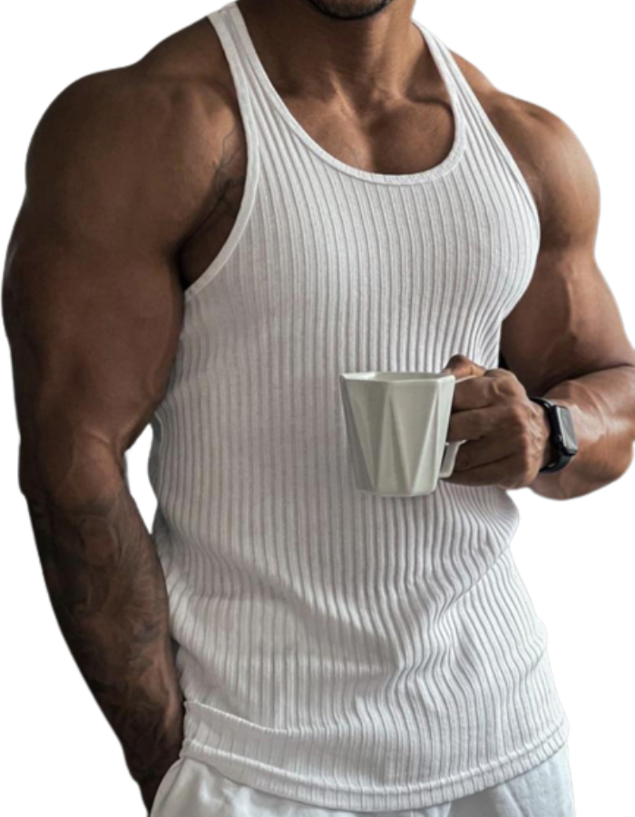 SHOPIQAT Ribbed Muscle Tank