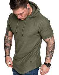 SHOPIQAT Short-Sleeved Hoodie