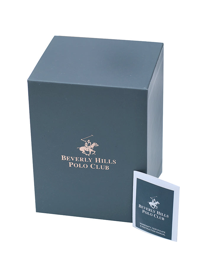 BEVERLY HILLS POLO CLUB Men's Multi Function Gun Black Sunray Dial Watch - Premium  from shopiqat - Just $49.900! Shop now at shopiqat