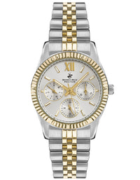 BEVERLY HILLS POLO CLUB Women's MF Silver and Gold Dial Watch - Premium  from shopiqat - Just $40.500! Shop now at shopiqat