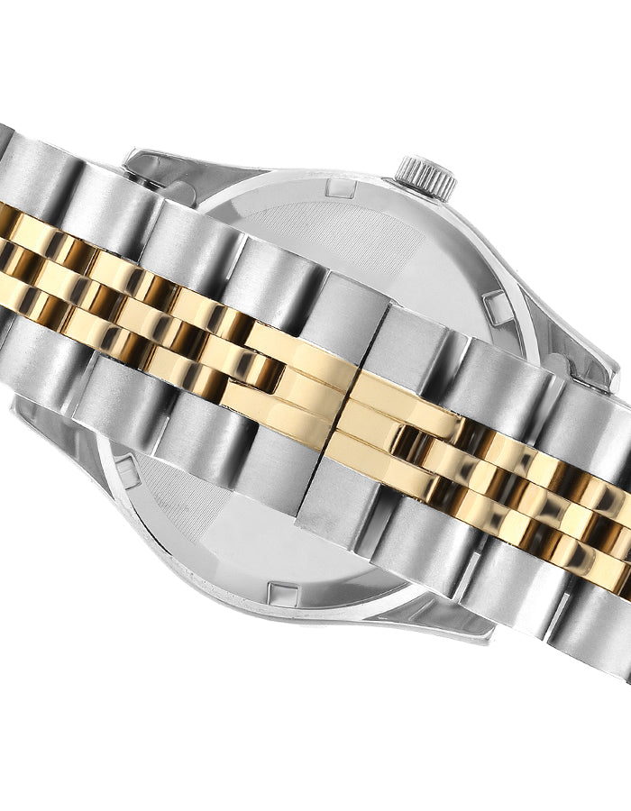 BEVERLY HILLS POLO CLUB Women's MF Silver and Gold Dial Watch - Premium  from shopiqat - Just $40.500! Shop now at shopiqat