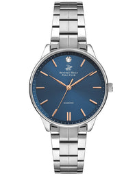 BEVERLY HILLS POLO CLUB Women's Analog Dark Blue Sunray Dial Watch - Premium  from shopiqat - Just $30.0! Shop now at shopiqat