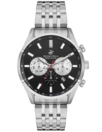 BEVERLY HILLS POLO CLUB Men's Multi Function Gun Black Sunray Dial Watch - Premium  from shopiqat - Just $43.500! Shop now at shopiqat