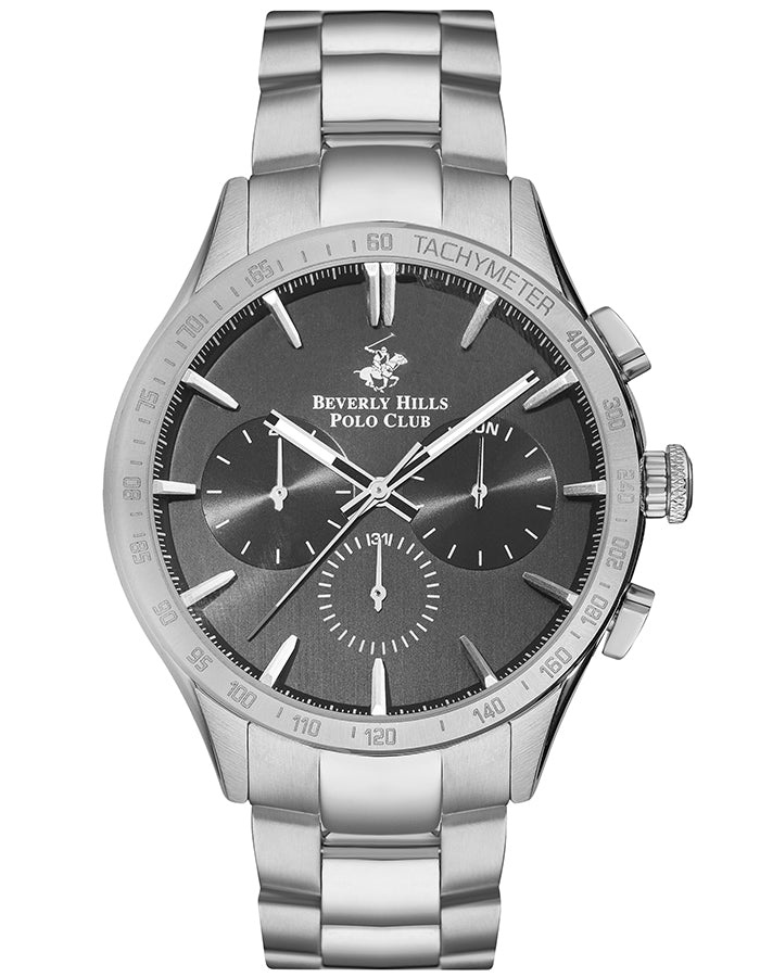 BEVERLY HILLS POLO CLUB Men's Multi Function Gun V.Brush Dial Watch - Premium  from shopiqat - Just $43.500! Shop now at shopiqat