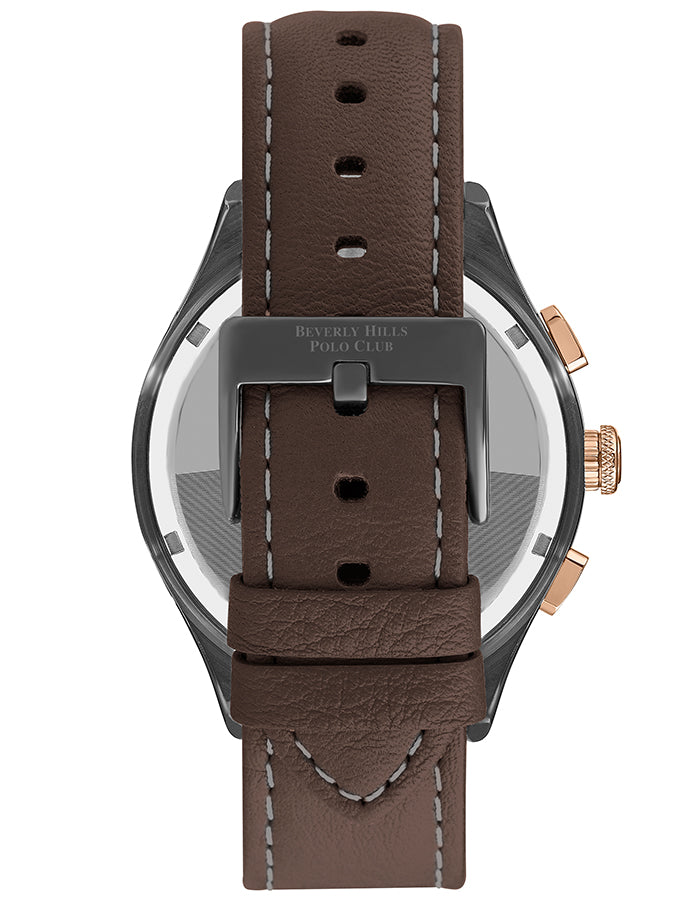 BEVERLY HILLS POLO CLUB Men's Multi Function Black Dial Watch - Premium  from shopiqat - Just $42.500! Shop now at shopiqat