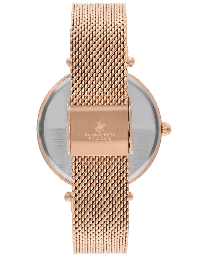 BEVERLY HILLS POLO CLUB Women's Analog White Mop Dial Watch - Premium  from shopiqat - Just $38.500! Shop now at shopiqat