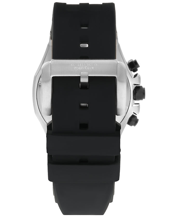 BEVERLY HILLS POLO CLUB Men's Multi Function Gun Black Sunray Dial Watch - Premium  from shopiqat - Just $49.900! Shop now at shopiqat