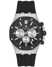 BEVERLY HILLS POLO CLUB Men's Multi Function Gun Black Sunray Dial Watch - Premium  from shopiqat - Just $49.900! Shop now at shopiqat