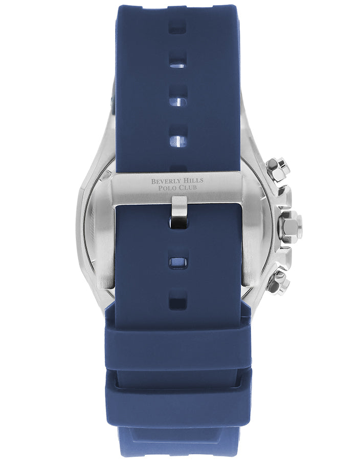 BEVERLY HILLS POLO CLUB Men's Multi Function Blue Sunray Dial Watch - Premium  from shopiqat - Just $48.900! Shop now at shopiqat