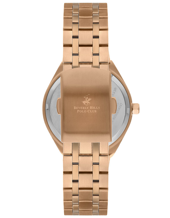 BEVERLY HILLS POLO CLUB Women's Analog White Mop Dial Watch - Premium  from shopiqat - Just $44.500! Shop now at shopiqat