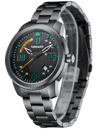 TORNADO Men's Multi Function Black Dial Watch - Premium  from shopiqat - Just $38.900! Shop now at shopiqat