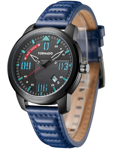 TORNADO Men's Multi Function Black Dial Watch - Premium  from shopiqat - Just $34.900! Shop now at shopiqat