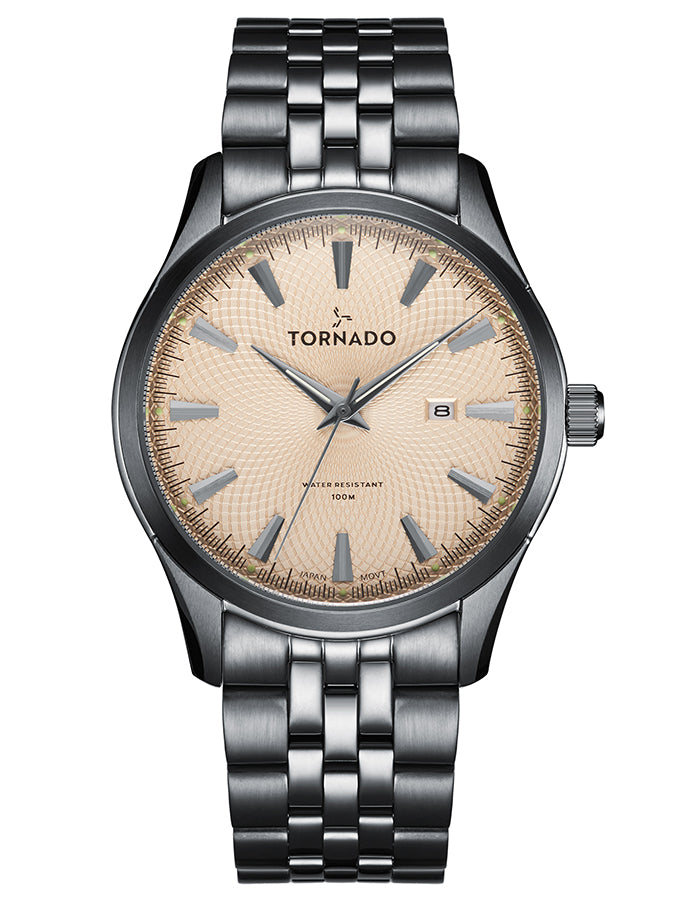 TORNADO Men's Analog Ivory Dial Watch - Premium  from shopiqat - Just $38.900! Shop now at shopiqat
