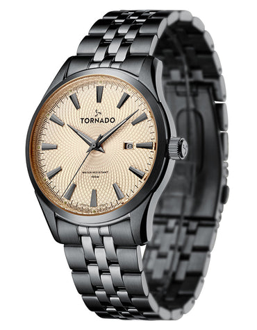 TORNADO Men's Analog Ivory Dial Watch - Premium  from shopiqat - Just $38.900! Shop now at shopiqat
