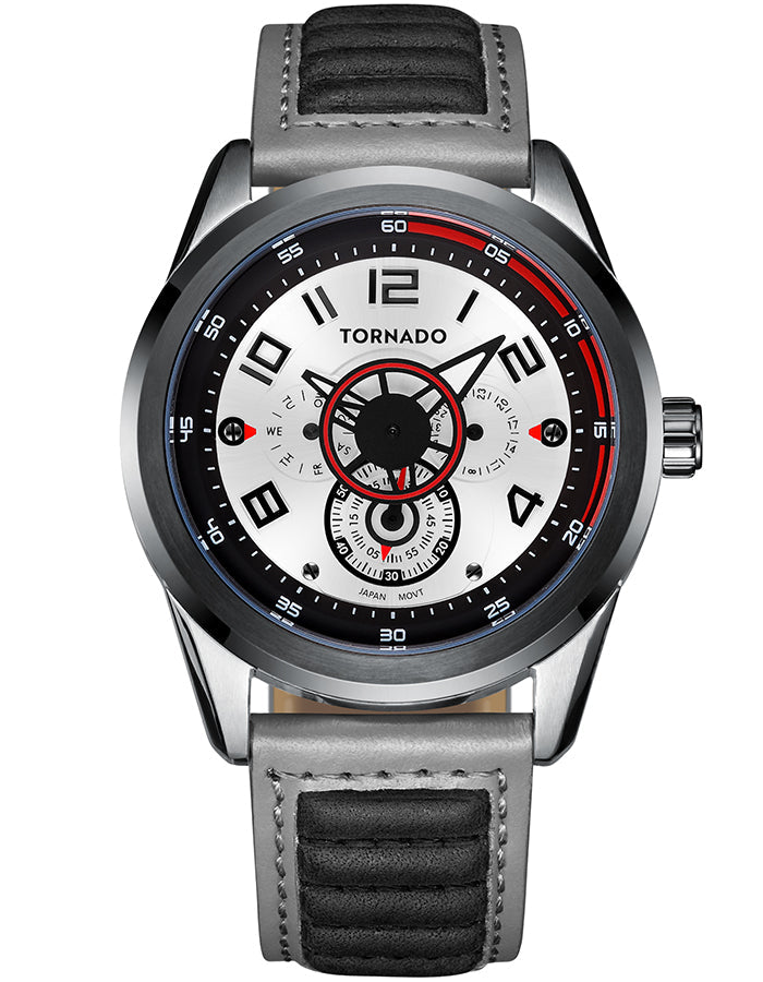 TORNADO Men's Chronograph White Dial Watch - Premium  from shopiqat - Just $43.900! Shop now at shopiqat