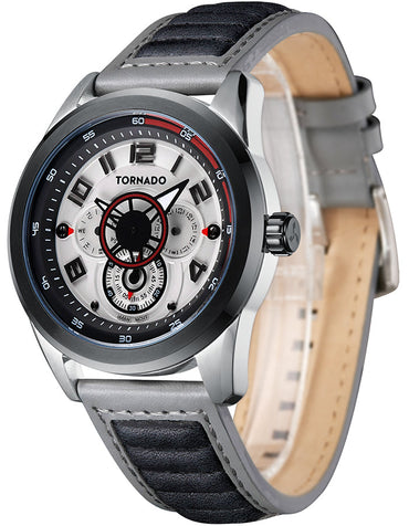 TORNADO Men's Chronograph White Dial Watch - Premium  from shopiqat - Just $43.900! Shop now at shopiqat
