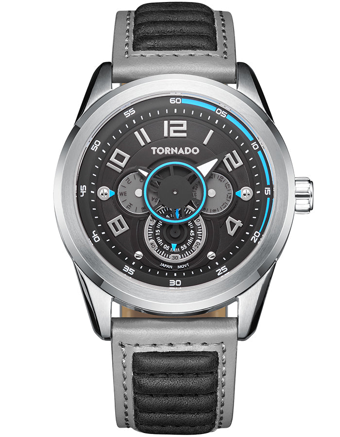 TORNADO Men's Chronograph Black Dial Watch - Premium  from shopiqat - Just $42.900! Shop now at shopiqat
