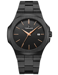 TORNADO Men's Multi-Function Black Dial Watch - Premium  from shopiqat - Just $51.00! Shop now at shopiqat