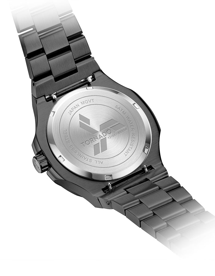 TORNADO Men's Multi-Function Black Dial Watch - Premium  from shopiqat - Just $51.00! Shop now at shopiqat