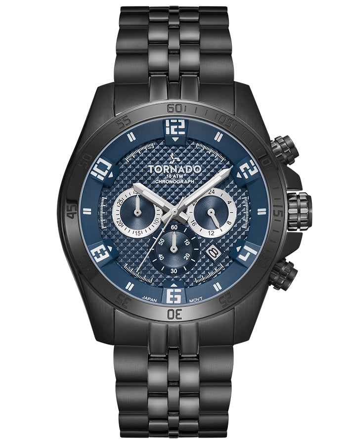 Tornado Men's Chronograph Dark Teal Dial Watch - Premium  from shopiqat - Just $45.900! Shop now at shopiqat
