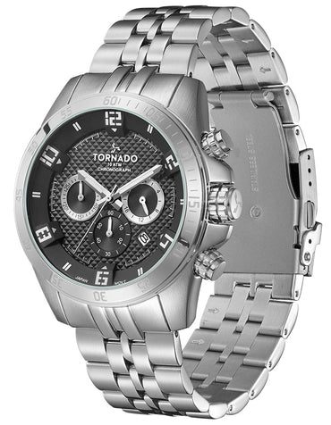 Tornado Men's Chronograph Black Dial Watch - Premium  from shopiqat - Just $43.900! Shop now at shopiqat