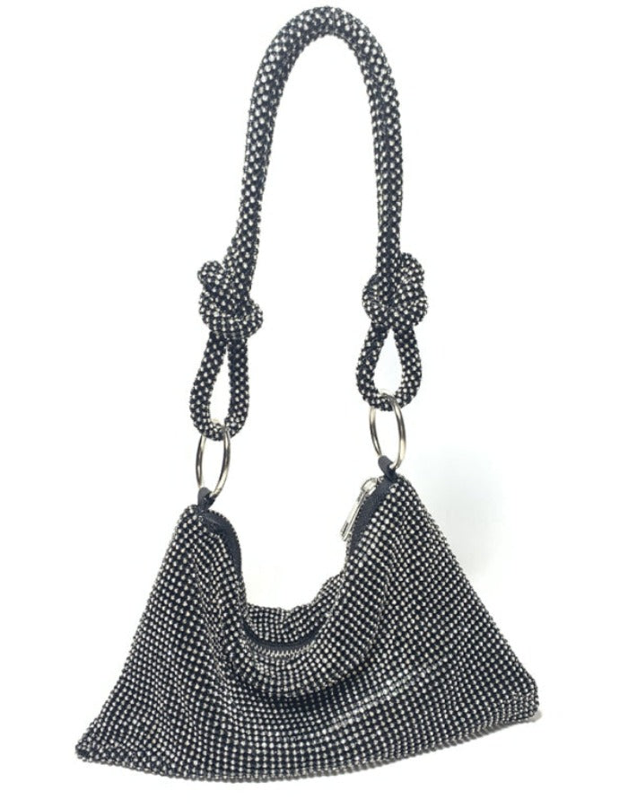 SHOPIQAT Knotted Rhinestone Pure Handmade New Diamond Full Diamond Armpit Bag - Premium  from shopiqat - Just $8.900! Shop now at shopiqat