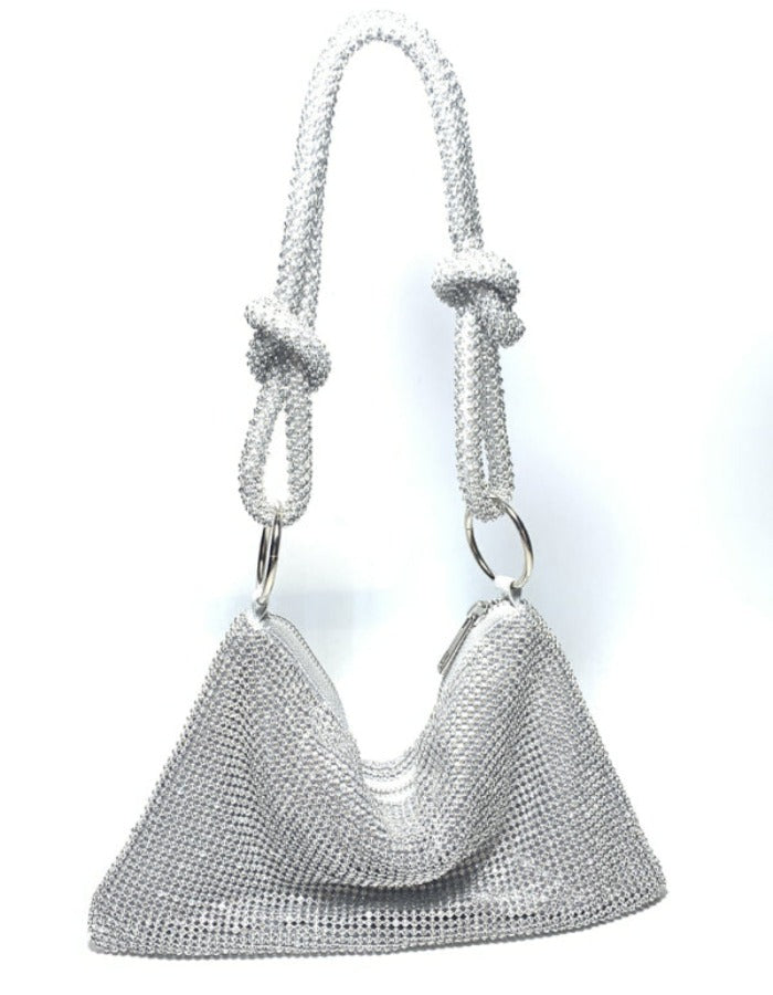 SHOPIQAT Knotted Rhinestone Pure Handmade New Diamond Full Diamond Armpit Bag - Premium  from shopiqat - Just $8.900! Shop now at shopiqat