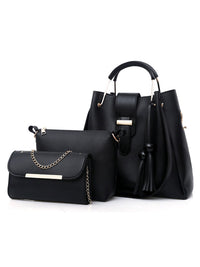 SHOPIQAT Fashion One Shoulder Bucket Ladies Luggage Hand Bag Three-Piece Set - Premium  from shopiqat - Just $13.900! Shop now at shopiqat