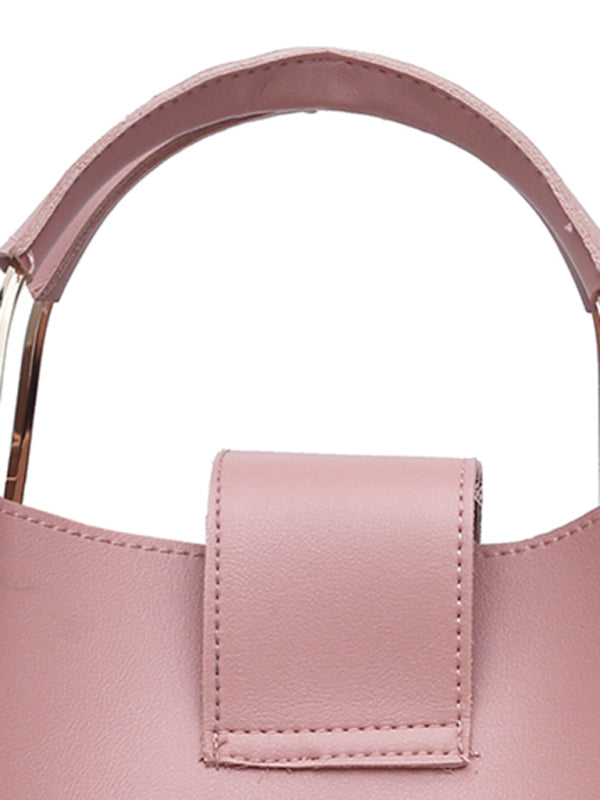 SHOPIQAT Fashion One Shoulder Bucket Ladies Luggage Hand Bag Three-Piece Set - Premium  from shopiqat - Just $13.900! Shop now at shopiqat