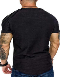 SHOPIQAT Men's Short Sleeve Muscle Fitted Gym Workout Athletic Tee T-Shirt - Premium  from shopiqat - Just $6.650! Shop now at shopiqat