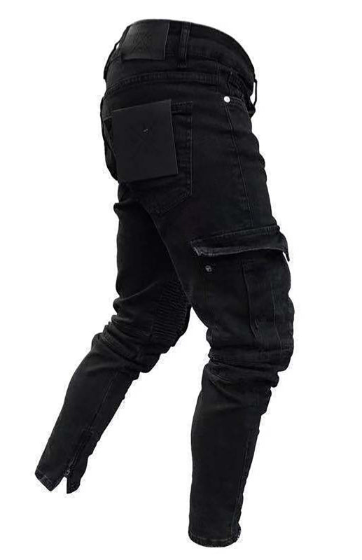 SHOPIQAT Men's Fashion Mid Waist Ripped Slim Jeans - Premium  from shopiqat - Just $12.350! Shop now at shopiqat