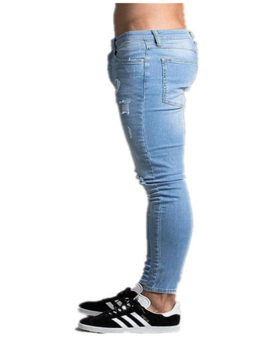 SHOPIQAT Men's Fashion Frayed Slim Fit Long Jeans - Premium  from shopiqat - Just $10.600! Shop now at shopiqat