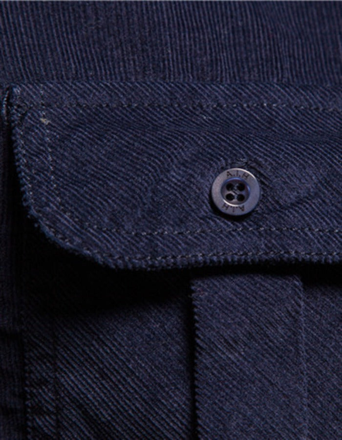 SHOPIQAT Men's Corduroy Slim-Fit Casual Long-Sleeve Shirt - Premium  from shopiqat - Just $8.900! Shop now at shopiqat