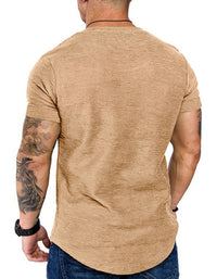 SHOPIQAT Short-Sleeved Round Neck Bamboo Cotton T-Shirt - Premium  from shopiqat - Just $6.900! Shop now at shopiqat