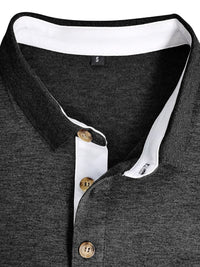 SHOPIQAT New Men's Long Sleeve Lapel Bottoming Polo Shirt Top - Premium  from shopiqat - Just $9.250! Shop now at shopiqat