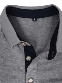 SHOPIQAT New Men's Long Sleeve Lapel Bottoming Polo Shirt Top - Premium  from shopiqat - Just $9.250! Shop now at shopiqat