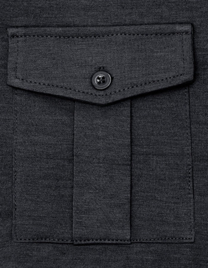 SHOPIQAT Men's Lapel Solid Colour Long Sleeve Polo Shirt - Premium  from shopiqat - Just $9.900! Shop now at shopiqat
