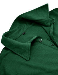 SHOPIQAT Men's Lapel Solid Colour Long Sleeve Polo Shirt - Premium  from shopiqat - Just $9.900! Shop now at shopiqat